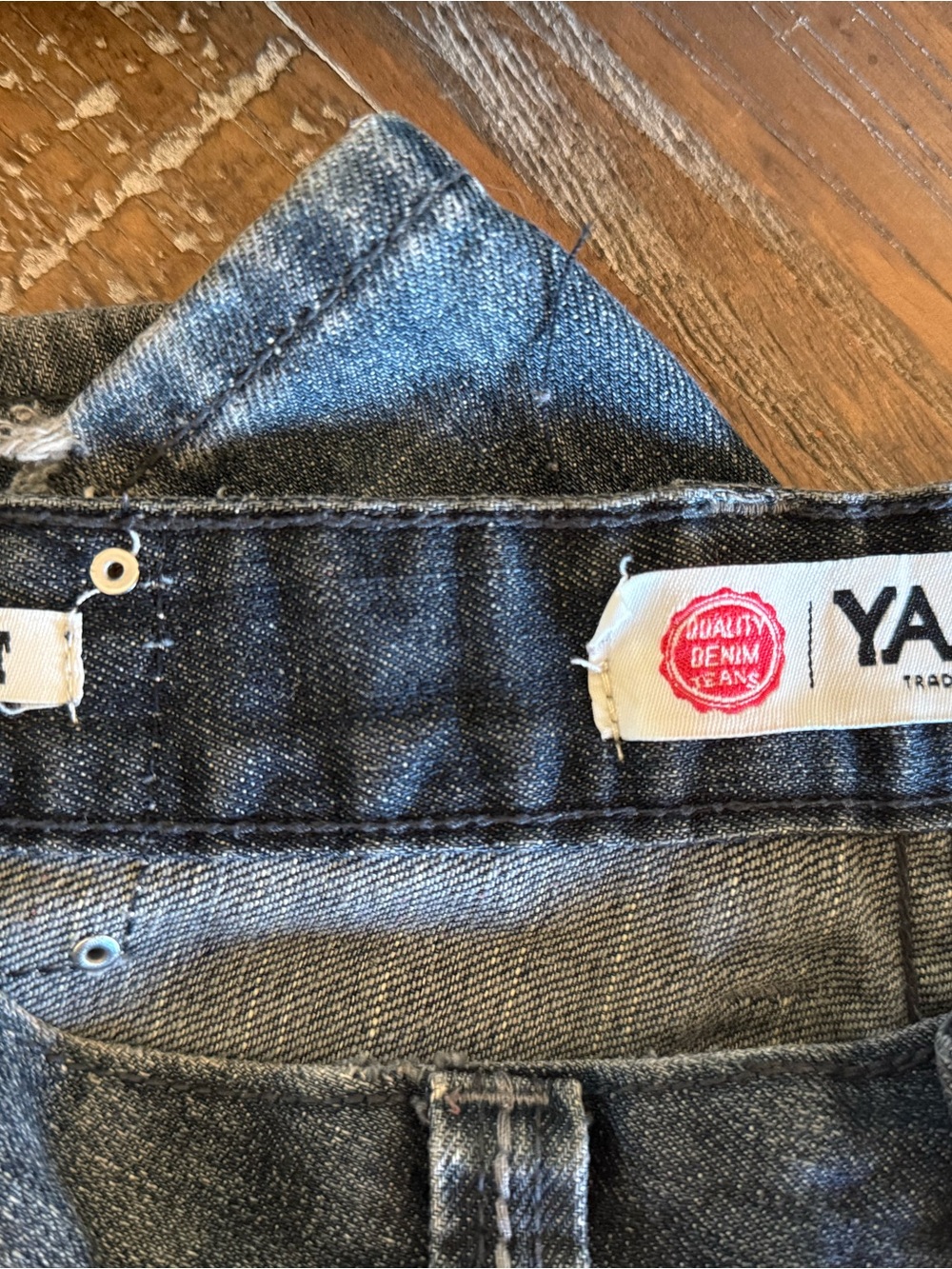 YASO Distressed Embellished Pocket Jeans - Blue - Picture 5 of 5